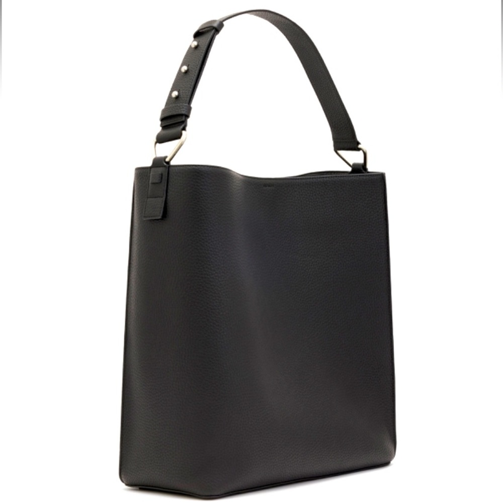ALLSAINTS Captain Leather Tote Black